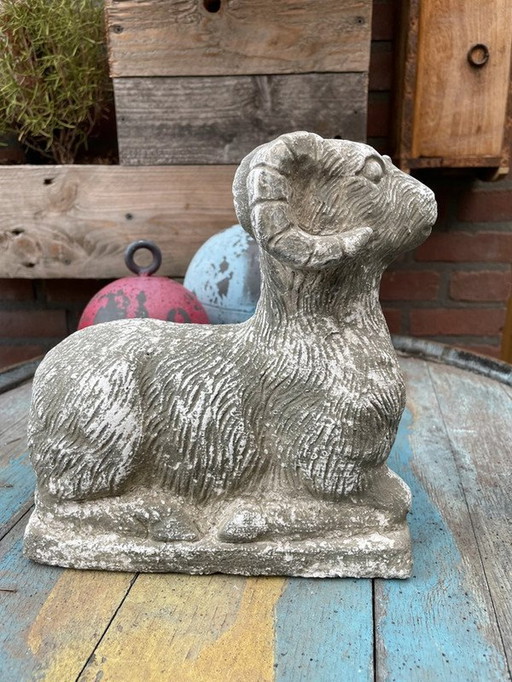 Rustic Pottery Aries Statue