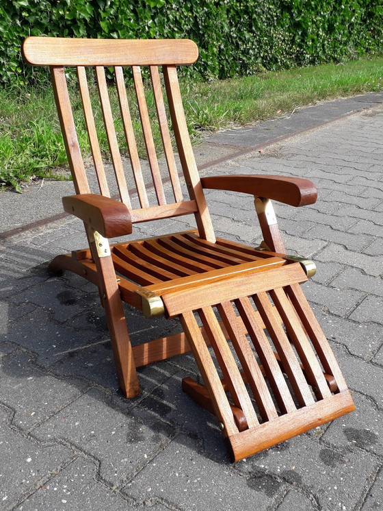 Image 1 of Teak children's deckchair