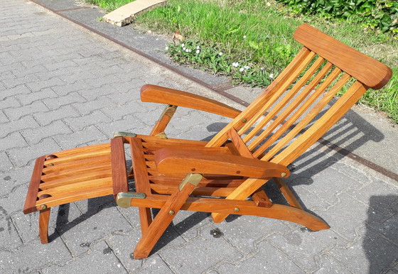 Image 1 of Teak children's deckchair