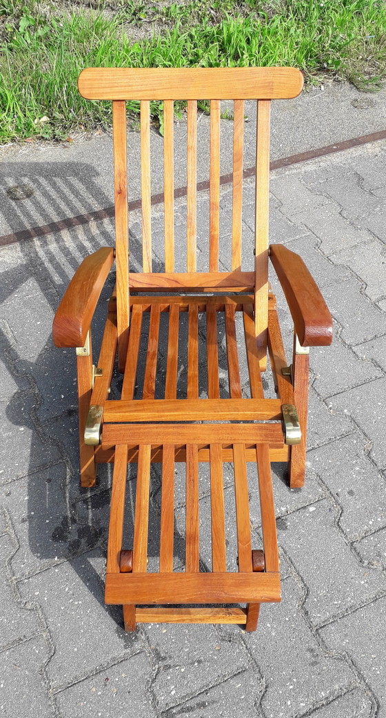 Image 1 of Teak children's deckchair