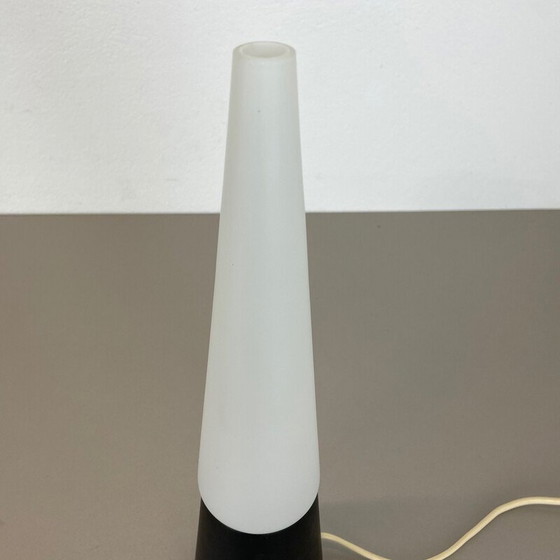 Image 1 of Vintage table lamp in glass and wood by Hans-Agne Jakobsson Ab, Sweden 1960s