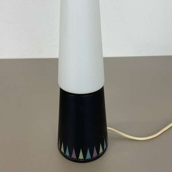 Image 1 of Vintage table lamp in glass and wood by Hans-Agne Jakobsson Ab, Sweden 1960s