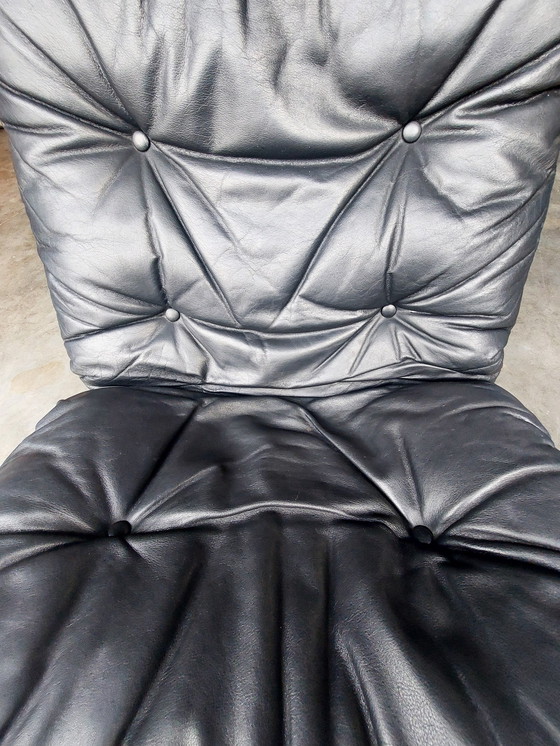 Image 1 of Original Siesta Chair, Low Back| Ingmar Relling Westnofa | Black Leather