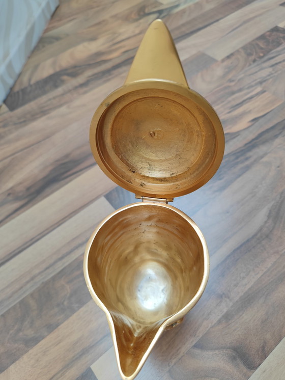 Image 1 of 2X Richly decorated jug, probably made of brass