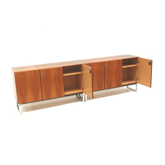 Image 1 of Grand buffet vintage en bois de rose fabriqué dans les années 1970