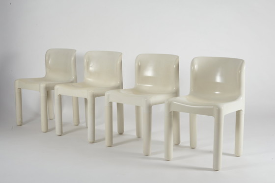 Image 1 of 4 X Kartell 4875 Carlo Bartoli Chairs Italian 1970S