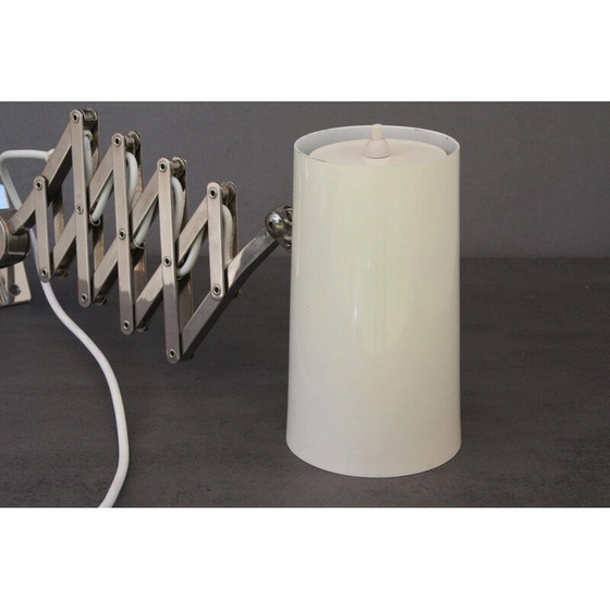 Image 1 of Lampada a forbice vintage in alluminio laccato, Italia 1950