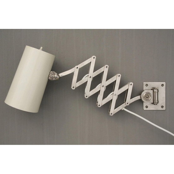 Image 1 of Lampada a forbice vintage in alluminio laccato, Italia 1950