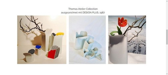 Image 1 of Rare Postmodern/Pop-Art Barbara Brenner Vase For Thomas Atelier 1980'S