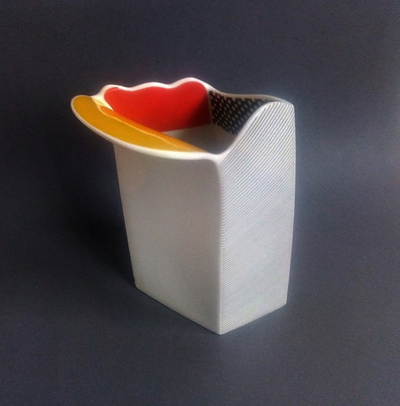 Image 1 of Rare Postmodern/Pop-Art Barbara Brenner Vase For Thomas Atelier 1980'S