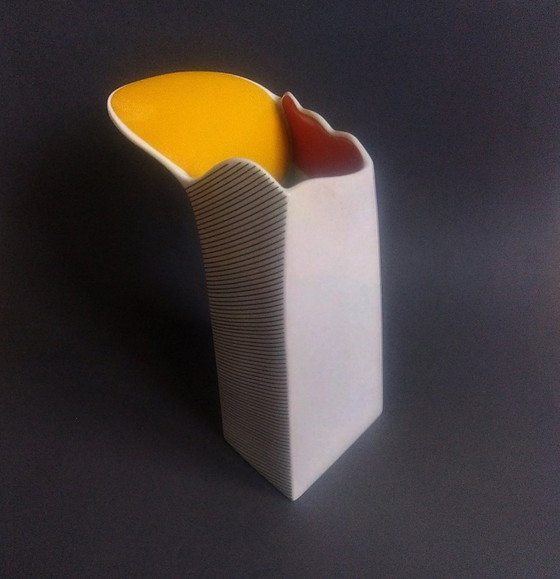 Image 1 of Rare Postmodern/Pop-Art Barbara Brenner Vase For Thomas Atelier 1980'S