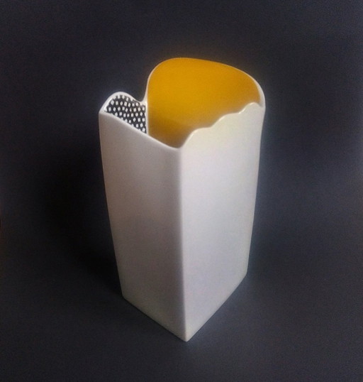 Rare Postmodern/Pop-Art Barbara Brenner Vase For Thomas Atelier 1980'S