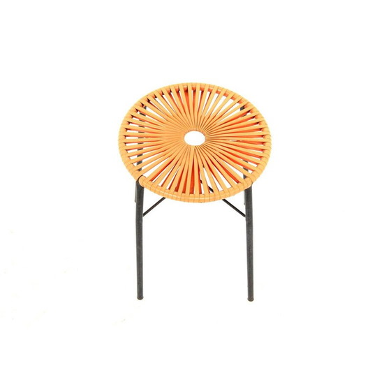 Image 1 of Sgabello vintage in plastica e metallo, Svezia 1960