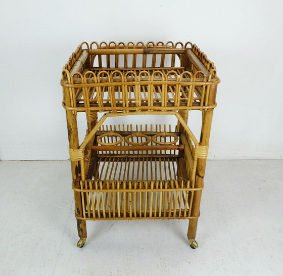 Image 1 of Mid century serving trolley