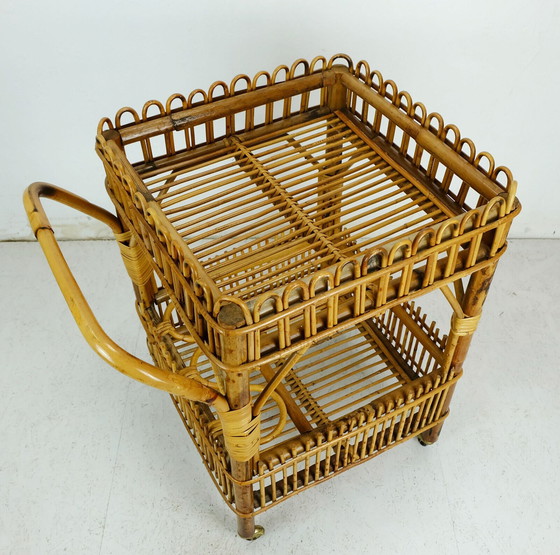 Image 1 of Mid century serving trolley