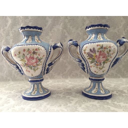 Par de jarrones vintage, Francia 1950