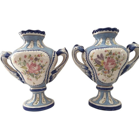 Image 1 of Pair of vintage vases, France 1950