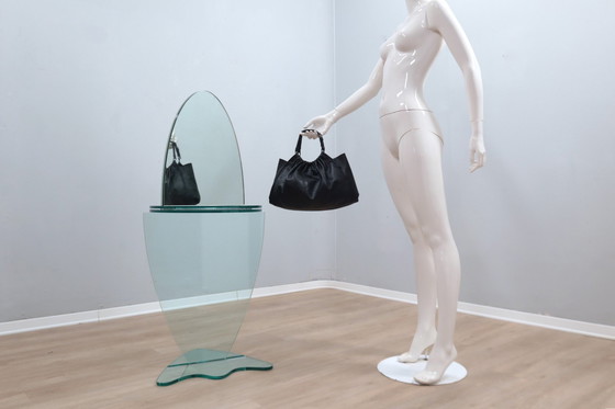 Image 1 of Specchio da toeletta girevole autoportante vintage anni '90