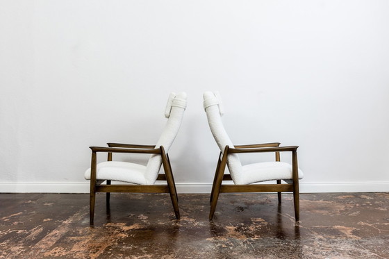 Image 1 of Pair Of Gfm-64 High Back Armchairs By Edmund Homa, Gfm, Poland, 1960’S