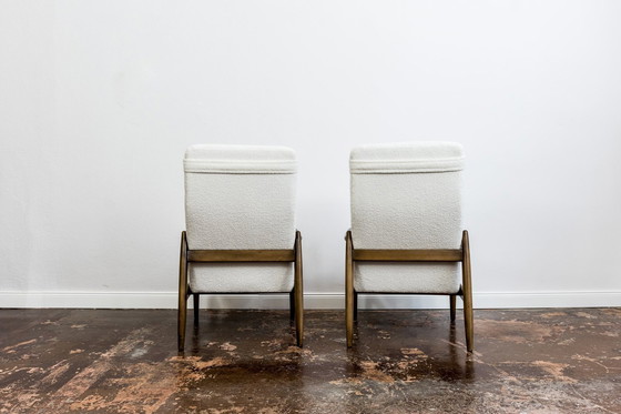 Image 1 of Pair Of Gfm-64 High Back Armchairs By Edmund Homa, Gfm, Poland, 1960’S