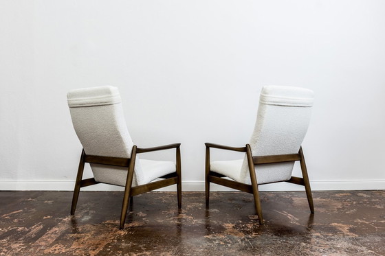 Image 1 of Pair Of Gfm-64 High Back Armchairs By Edmund Homa, Gfm, Poland, 1960’S