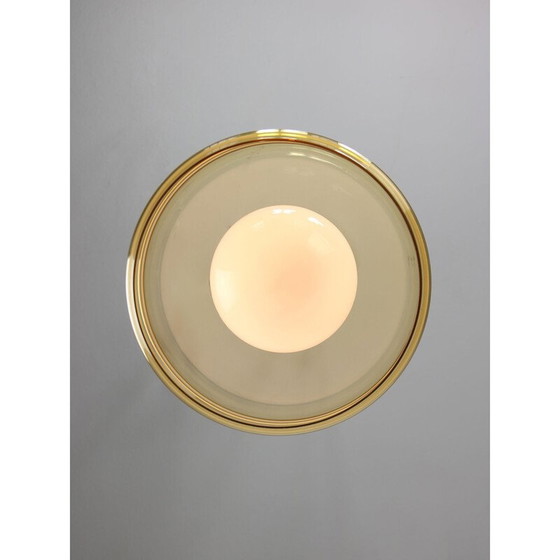 Image 1 of Lampada a sospensione vintage in cromo e vetro, Italia 1970