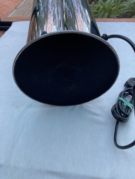 Image 1 of Lamp, Space,Age Four Metal Bulbs, Chrome, Vintage, 70's