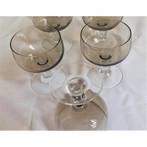 Set of 9 vintage balloon glasses, 1970