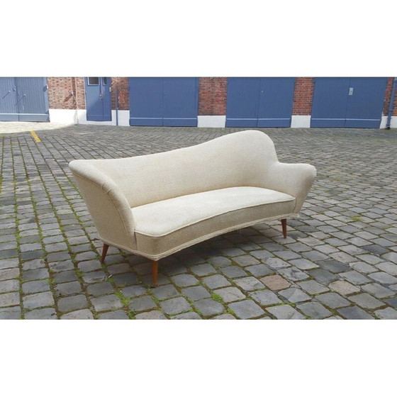 Image 1 of Divano Meridienne scultoreo vintage con fiocco asimmetrico svedese, 1960