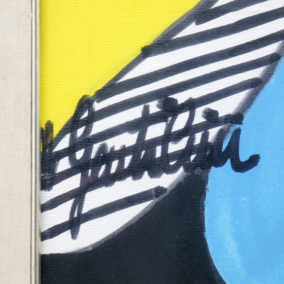 Image 1 of Dipinto acrilico vintage di Aldo Gentilini, 1970