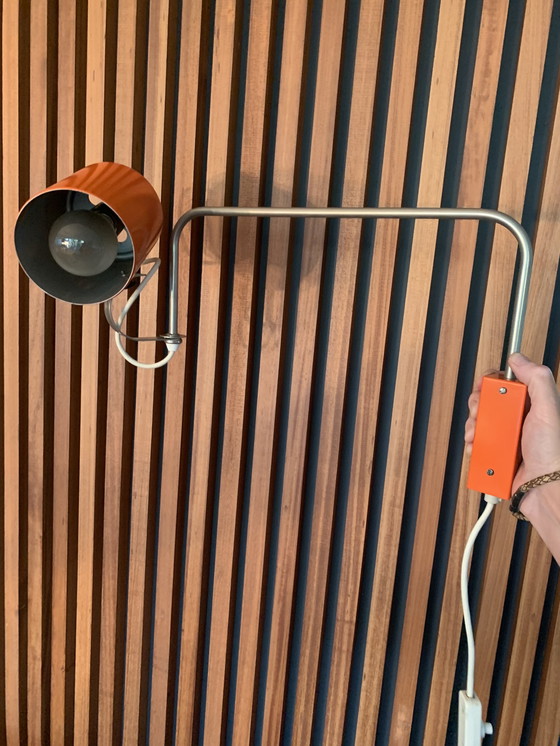 Image 1 of Lampada da parete vintage arancione