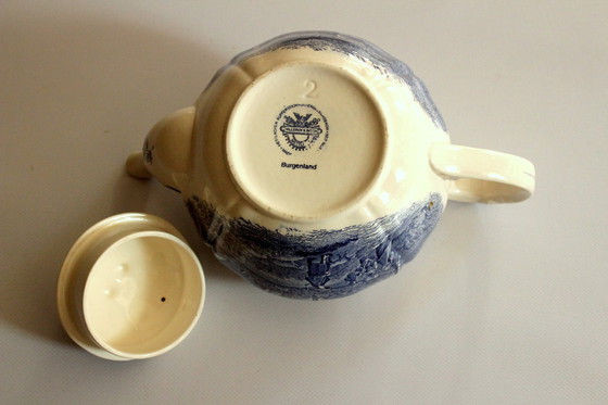 Image 1 of Teiera in porcellana Villeroy Boch Burgenland blu-bianco - Vintage