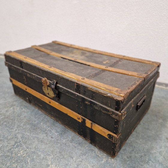 Image 1 of Antique Cabin Box Toy Chest