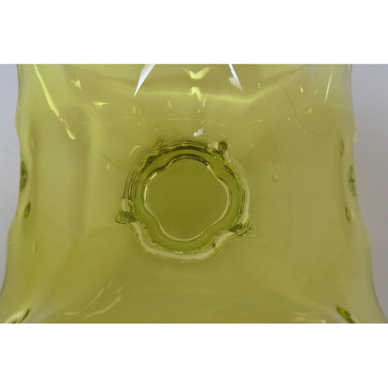 Image 1 of Ciotola in vetro artistico vintage di Josef Hospodka per Glasswork Chribska, Cecoslovacchia, anni '60