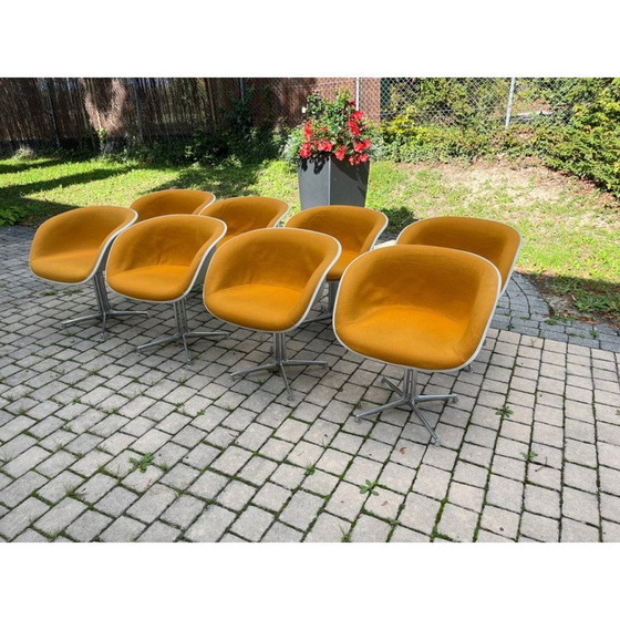 Image 1 of Set of 8 vintage La Fonda armchairs by Charles and Ray Eames for Herman Miller, 1970