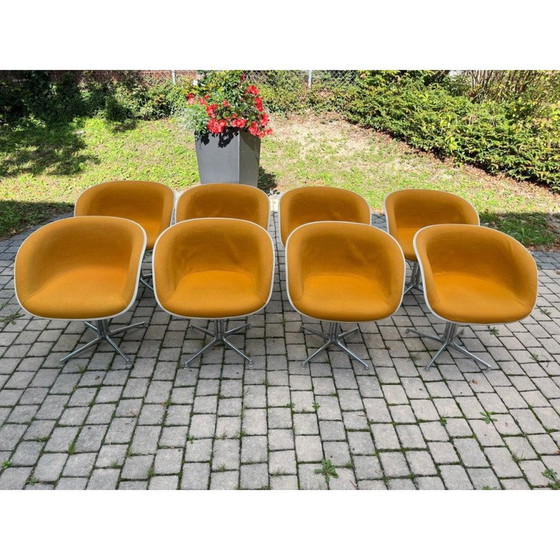 Image 1 of Set of 8 vintage La Fonda armchairs by Charles and Ray Eames for Herman Miller, 1970