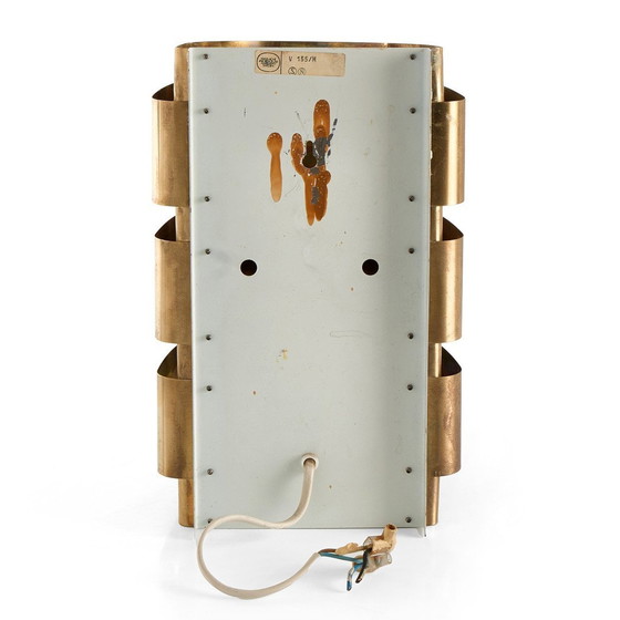 Image 1 of Pair Of V155 Wall Lamp In Brass Designed By Hans-Agne Jakobsson