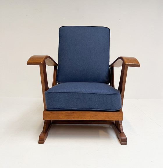 Image 1 of Smoking Chair With Reupholstered Cushions, 1960'S