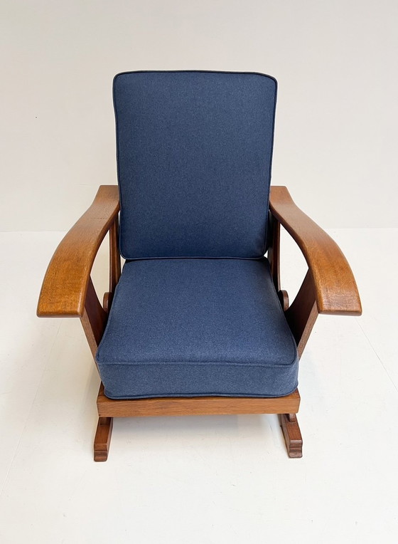 Image 1 of Smoking Chair With Reupholstered Cushions, 1960'S