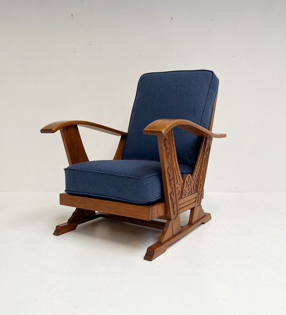 Image 1 of Smoking Chair With Reupholstered Cushions, 1960'S