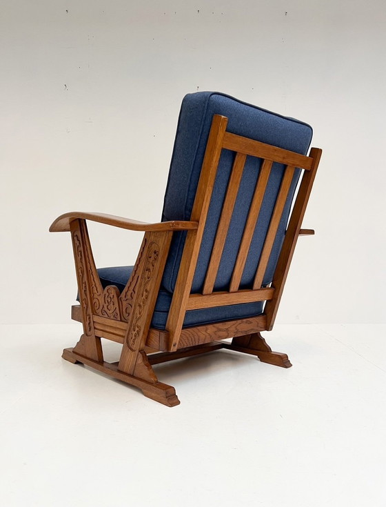 Image 1 of Smoking Chair With Reupholstered Cushions, 1960'S