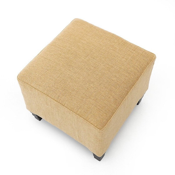 Image 1 of Art Deco vintage square pouf, 1930s