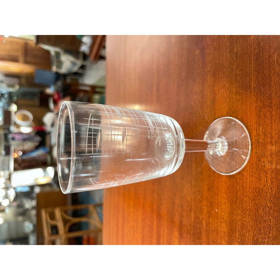 Image 1 of Set of 50 vintage chased glasses, 1950