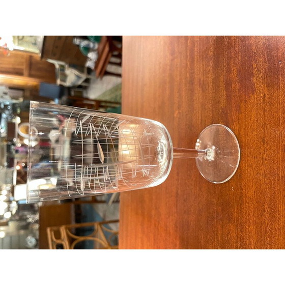 Image 1 of Set of 50 vintage chased glasses, 1950