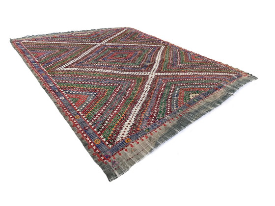 Image 1 of Vintage Turkish Kilim Rug , 267 X 197 Cm