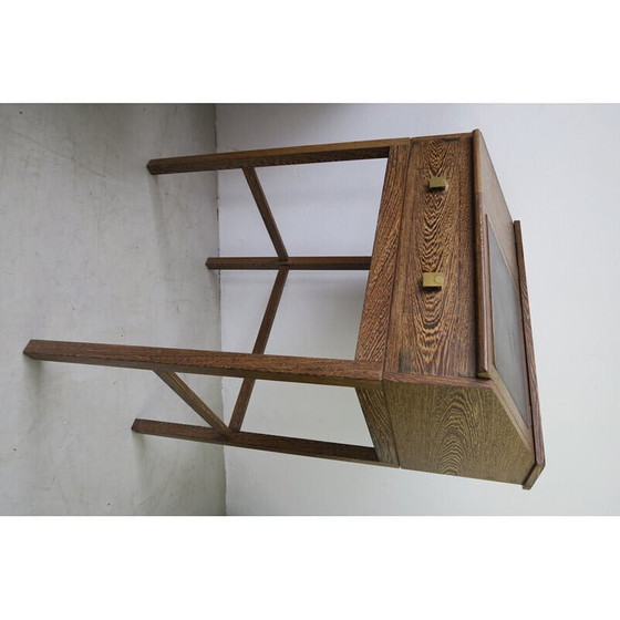 Image 1 of Vintage Danish macasar wood secretary, 1960s