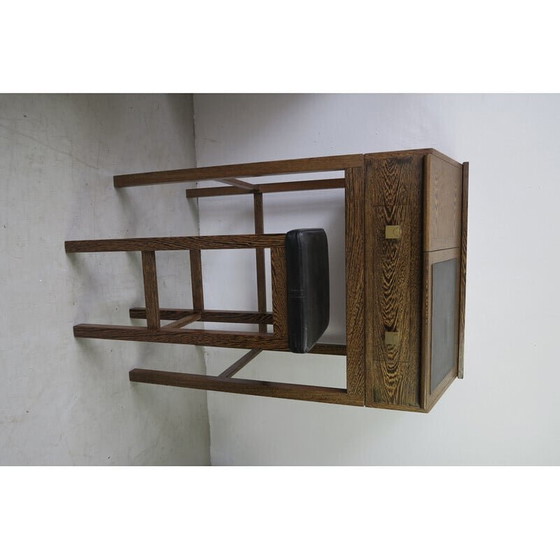Image 1 of Vintage Danish macasar wood secretary, 1960s