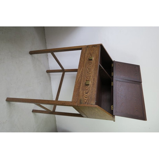 Image 1 of Vintage Danish macasar wood secretary, 1960s