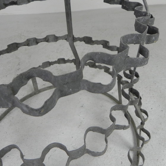 Image 1 of Iron drying rack for wine bottles, egouttoir a bouteilles, 5s.