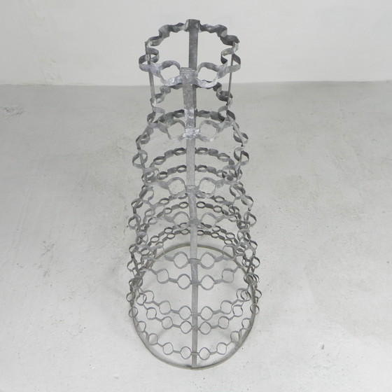 Image 1 of Iron drying rack for wine bottles, egouttoir a bouteilles, 5s.